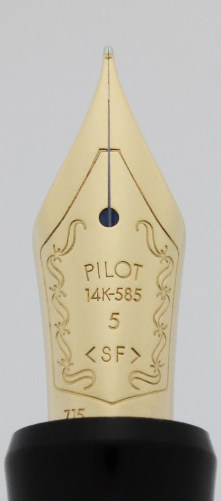 Pilot Custom 74 Fountain Pen - Dark Blue, GP Trim, 14k Semi-flex